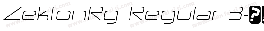 ZektonRg Regular 3字体转换